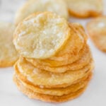 Square photo of some baked chips