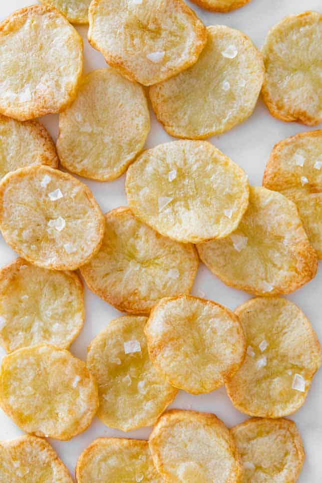 Photo of some baked chips taken from the above